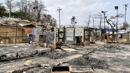 Un gigantesque incendie avait déjà ravagé les camps de réfugiés rohingyas en mars 2021, faisant quinze morts. © HCR / Iffath Yeasmine