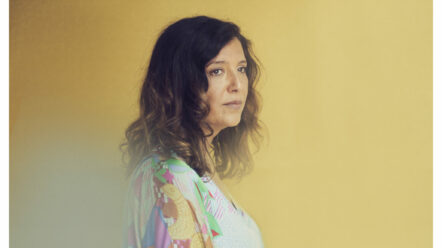 La réalisatrice Kaouther Ben Hania au festival de Cannes. © Fanny de Gouville